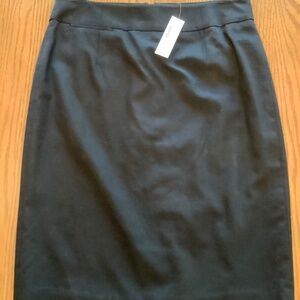 J.Crew Super 120's Wool Black Pencil Skirt Size 4 NWT
